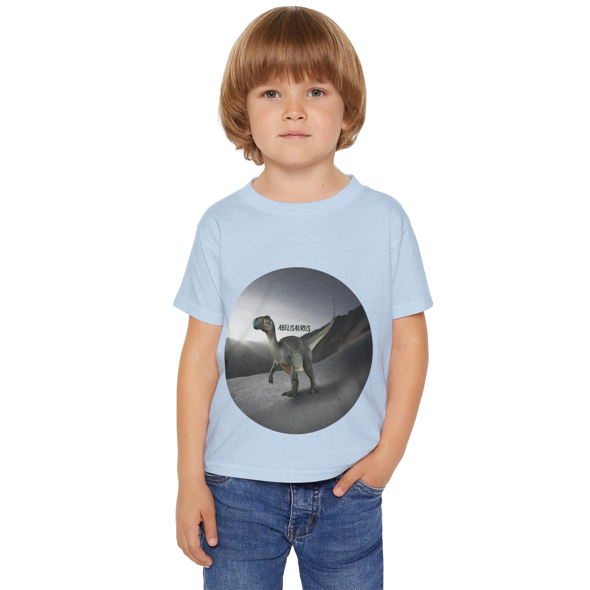 Toddler Dinosaur T‑Shirt — 'Helsaurus' Graphic Dino Tee