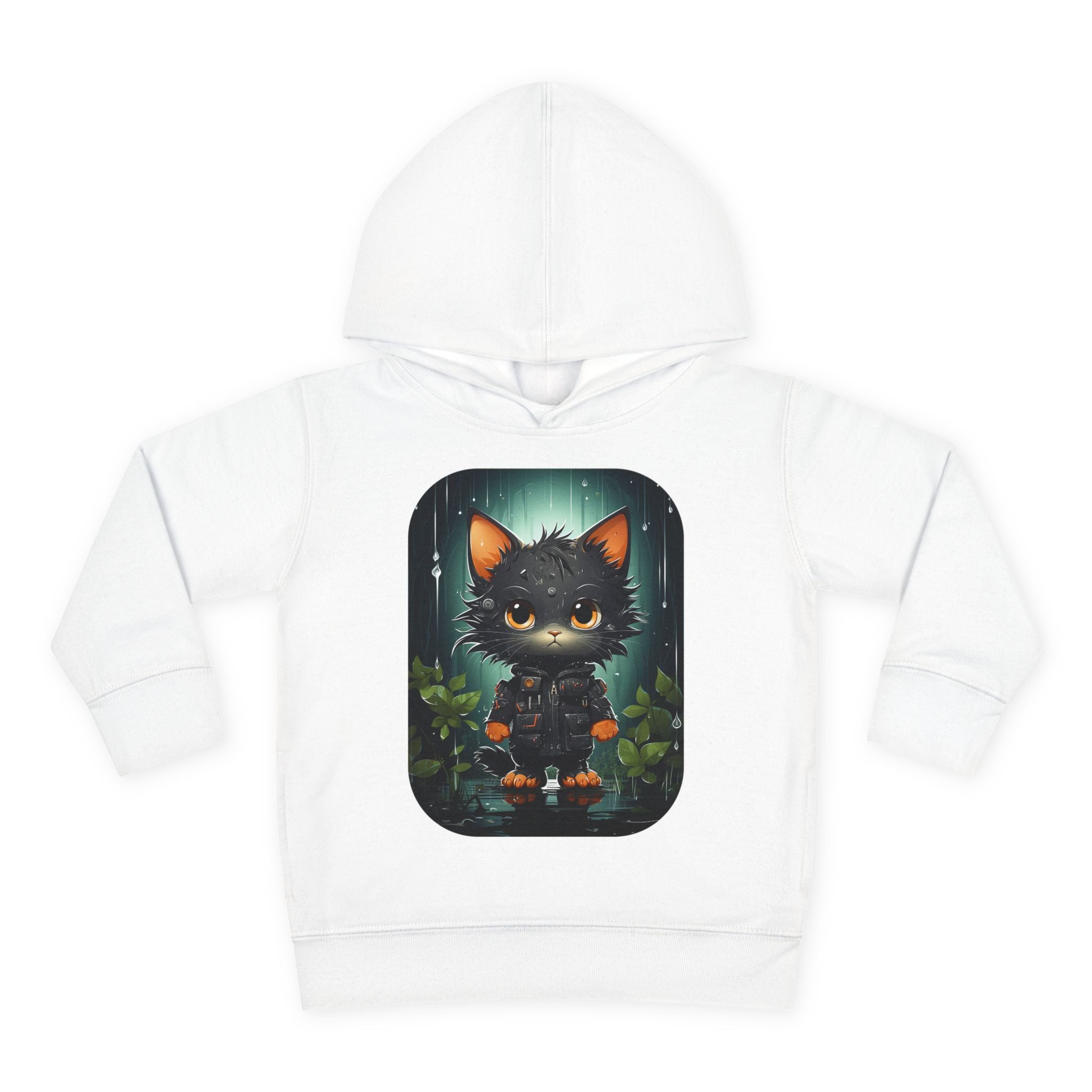 Toddler Hoodie — Cute Forest Black Cat Pullover