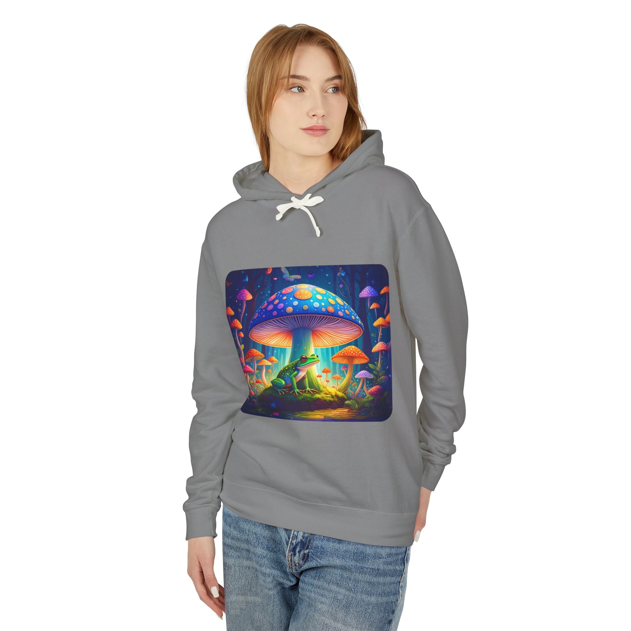 Quiet Frog & Mushroom Spectrum Hooded Sweatshirt