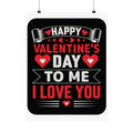 Valentine Love Quote Matte Poster — "I love myself and I love you too"