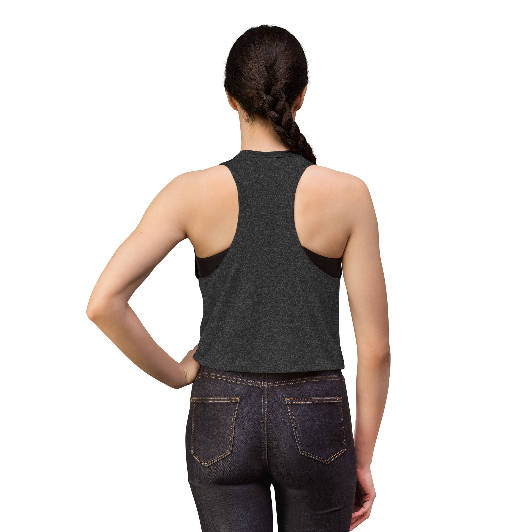 Black Widow Marvel Crop Top — Vintage Comic Collage Women’s Tank