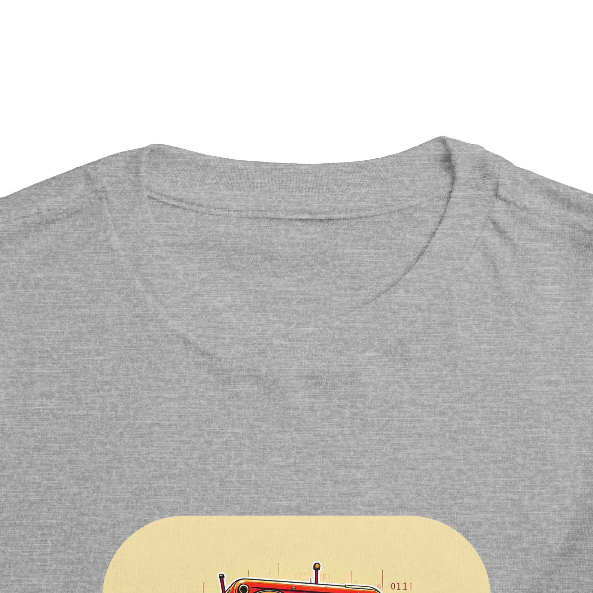 Retro Red Robot Toddler Tee — Cute Vintage Robot Graphic Shirt