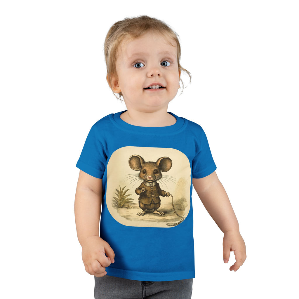 Vintage Mouse Toddler T-Shirt — Cute Retro Nursery Animal Tee