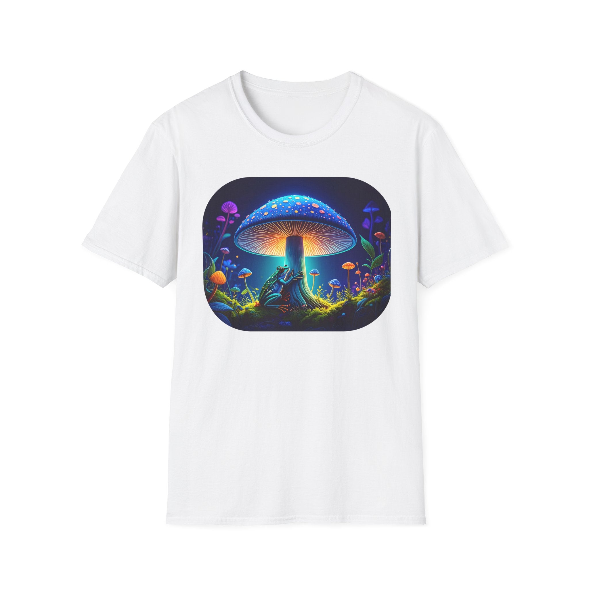 Psychedelic Mushroom Nightscape T-Shirt