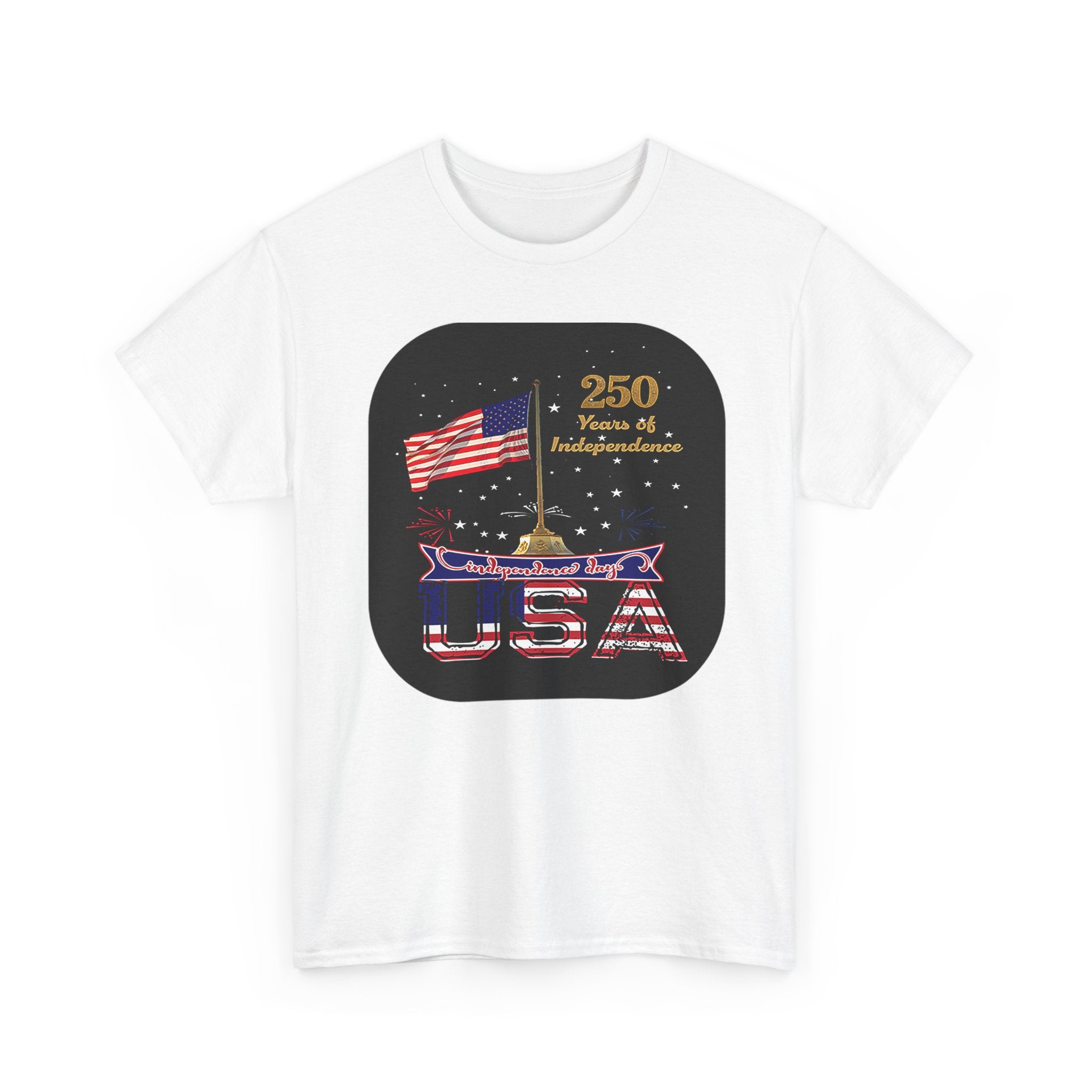 USA 250th Independence Graphic Tee — American Flag Bicentennial Celebration T-Shirt