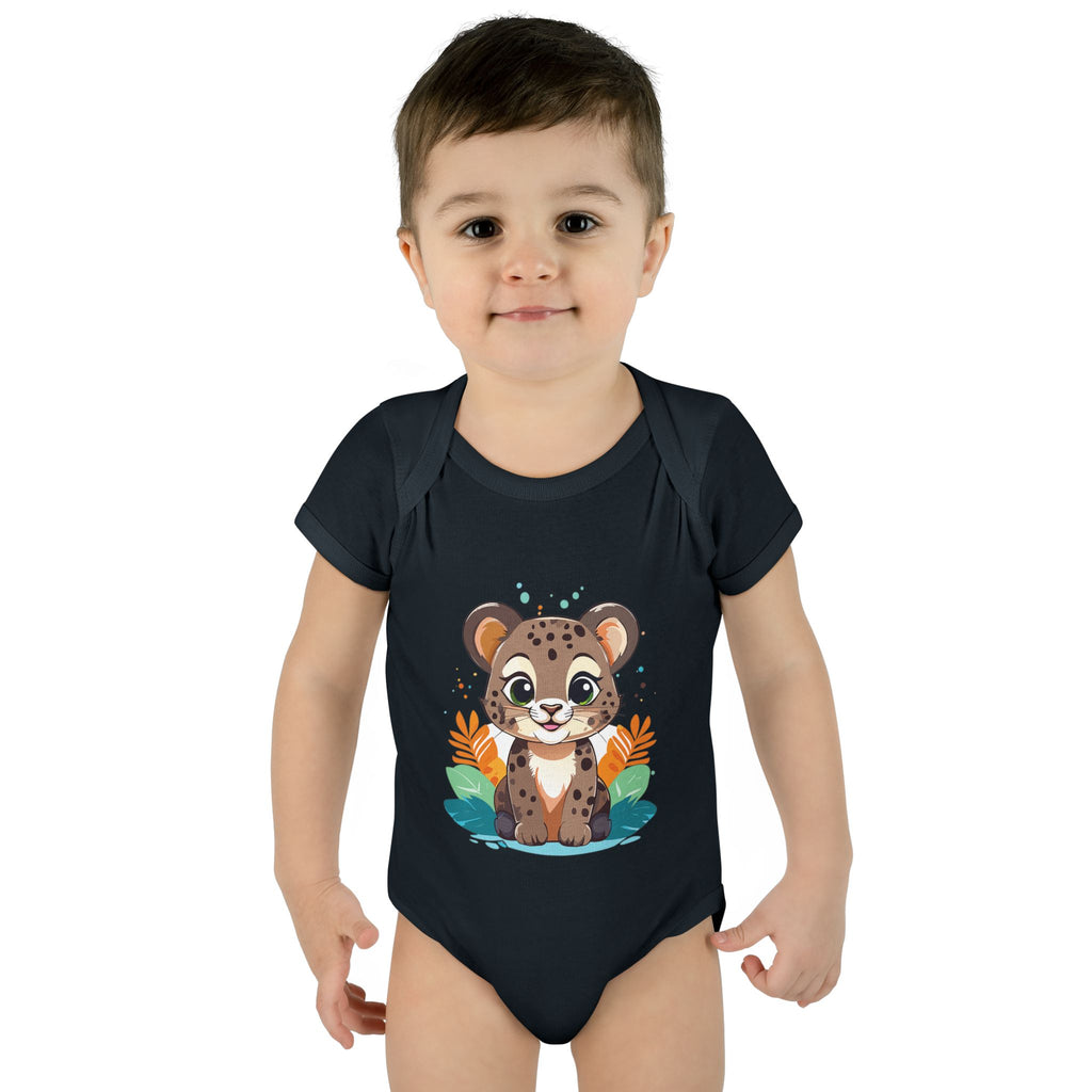 Cute Cheetah Baby Bodysuit — Adorable Infant Onesie with Safari Cat Design
