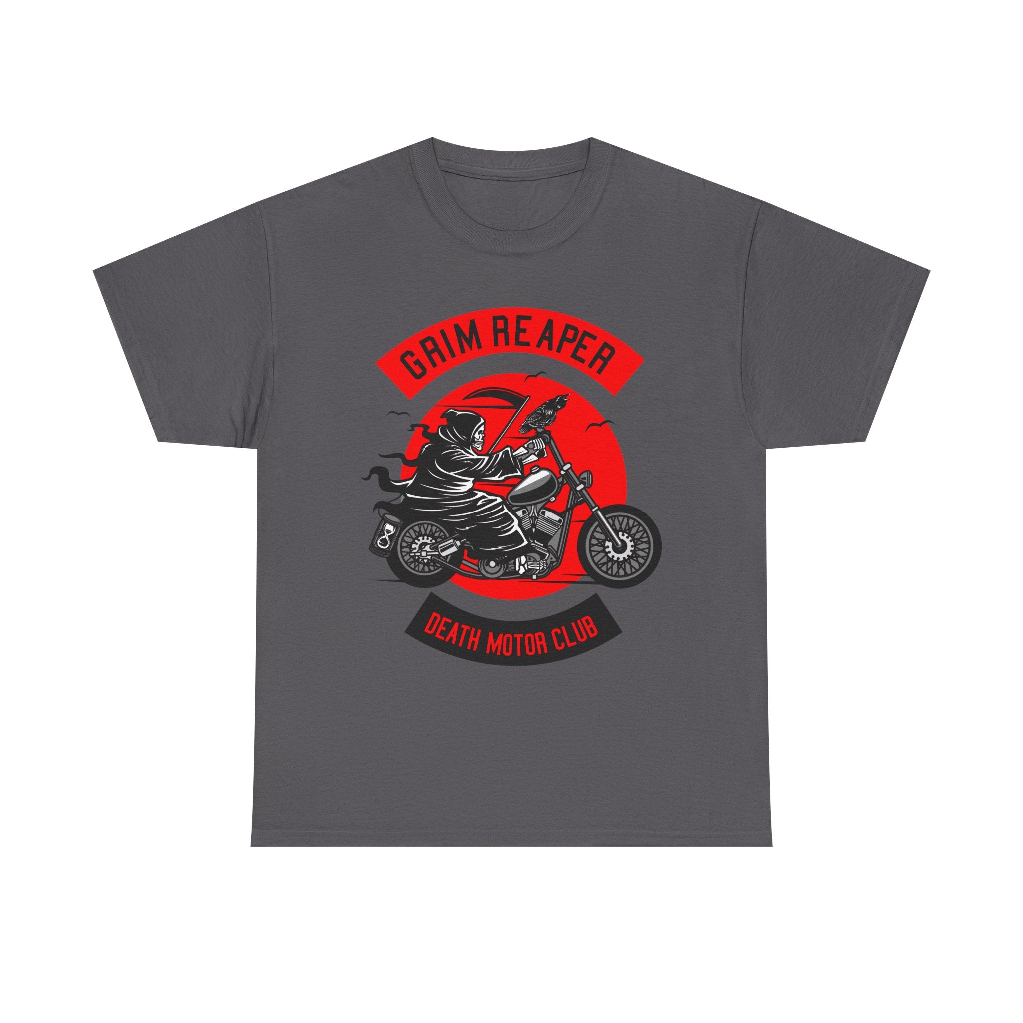 Grim Reaper Motor Club Tee — Biker Skull Motorcycle T‑Shirt