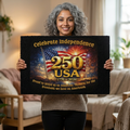 250 USA Outdoor Rug — Celebrate Independence 1776–2026 Patriotic Flag Doormat
