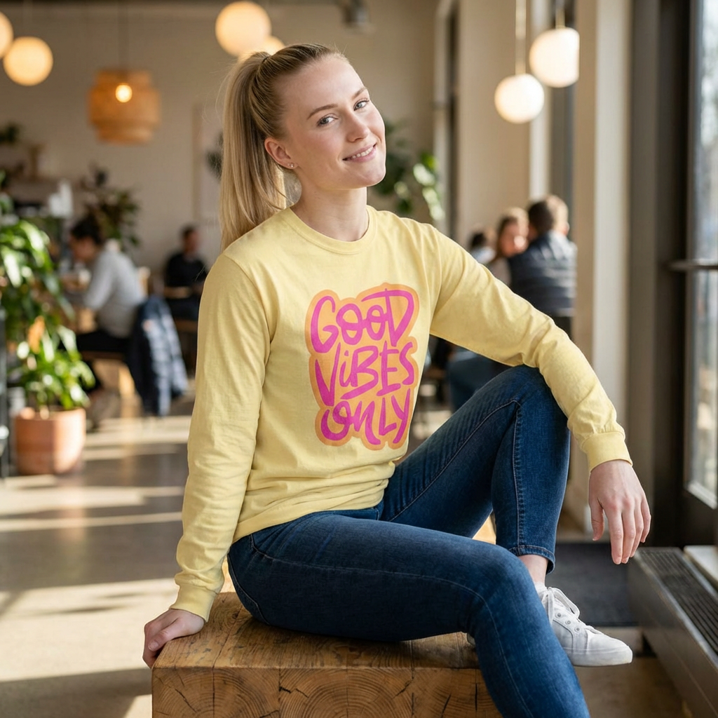Good Vibes Only Long Sleeve Tee