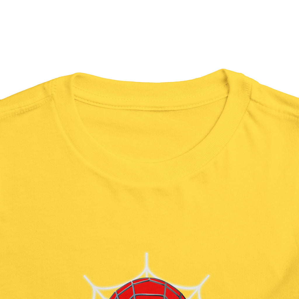 Spider Mask Toddler Tee — Cute Web Hero Graphic Shirt