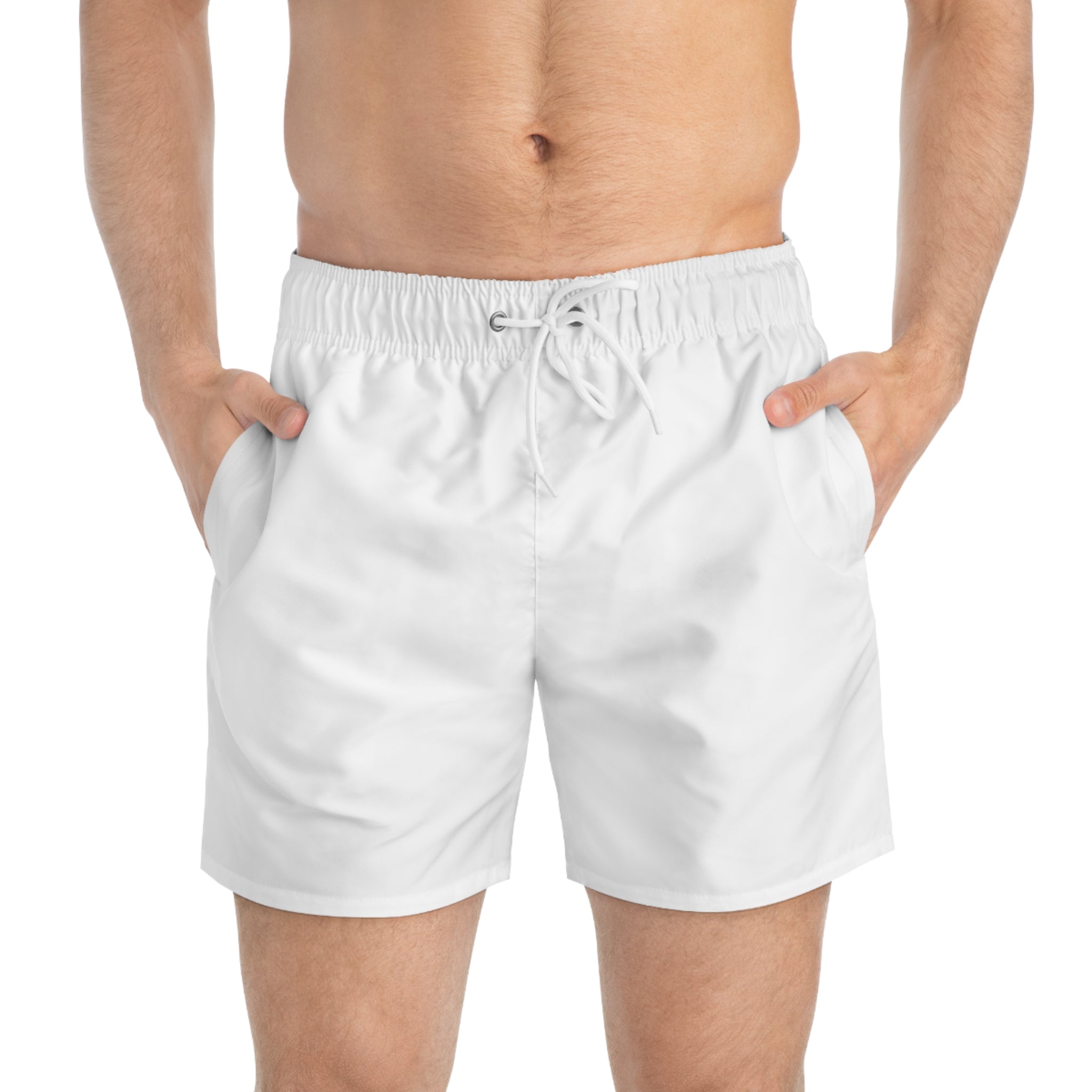 Swim Trunks — "Good Vibes Only" Green Graffiti Swim Shorts