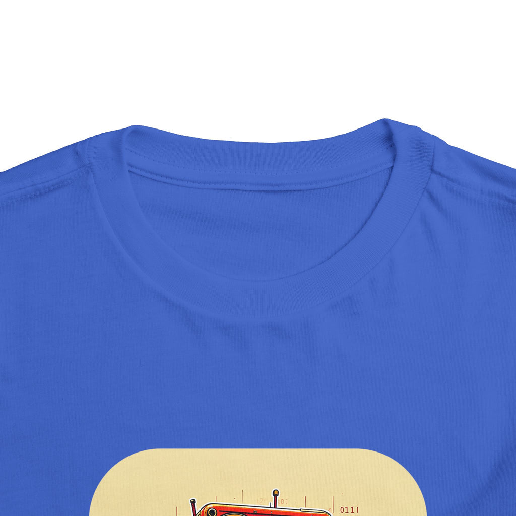 Retro Red Robot Toddler Tee — Cute Vintage Robot Graphic Shirt