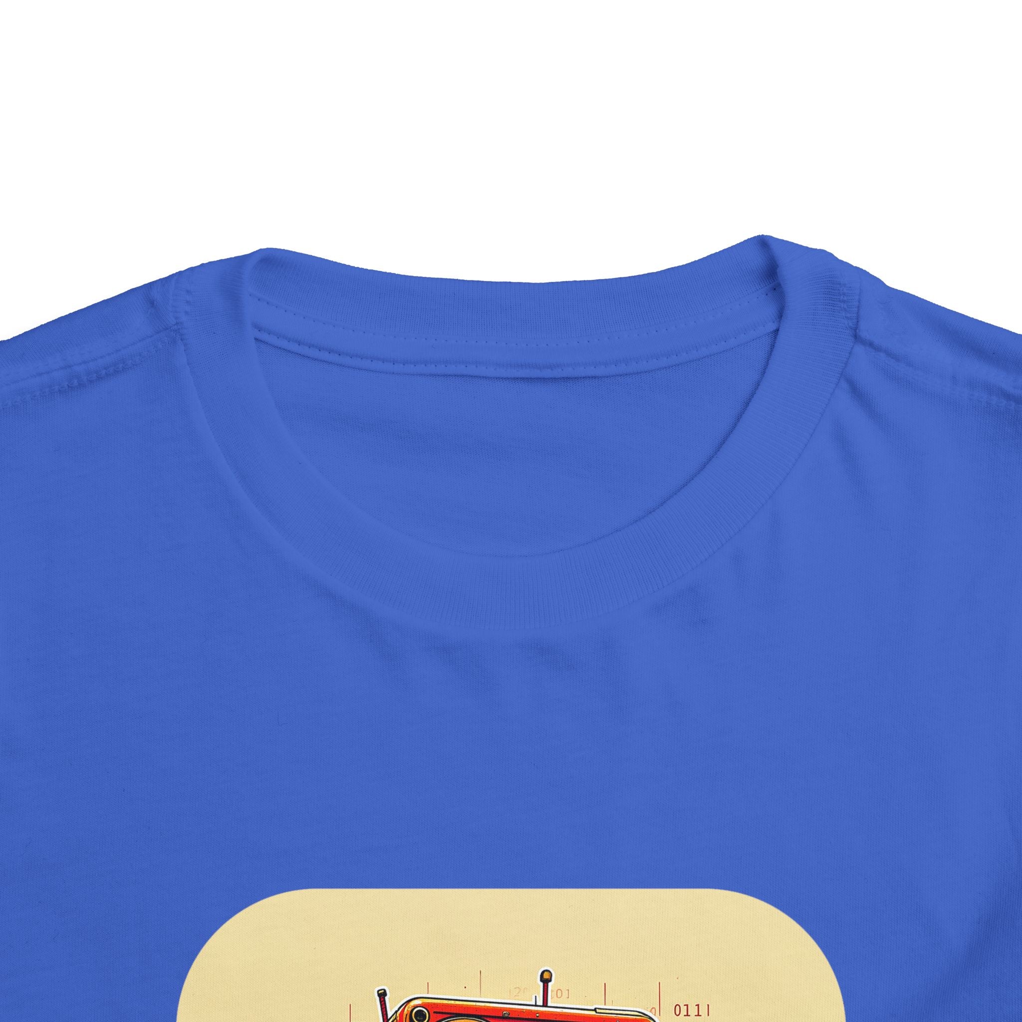 Retro Red Robot Toddler Tee — Cute Vintage Robot Graphic Shirt