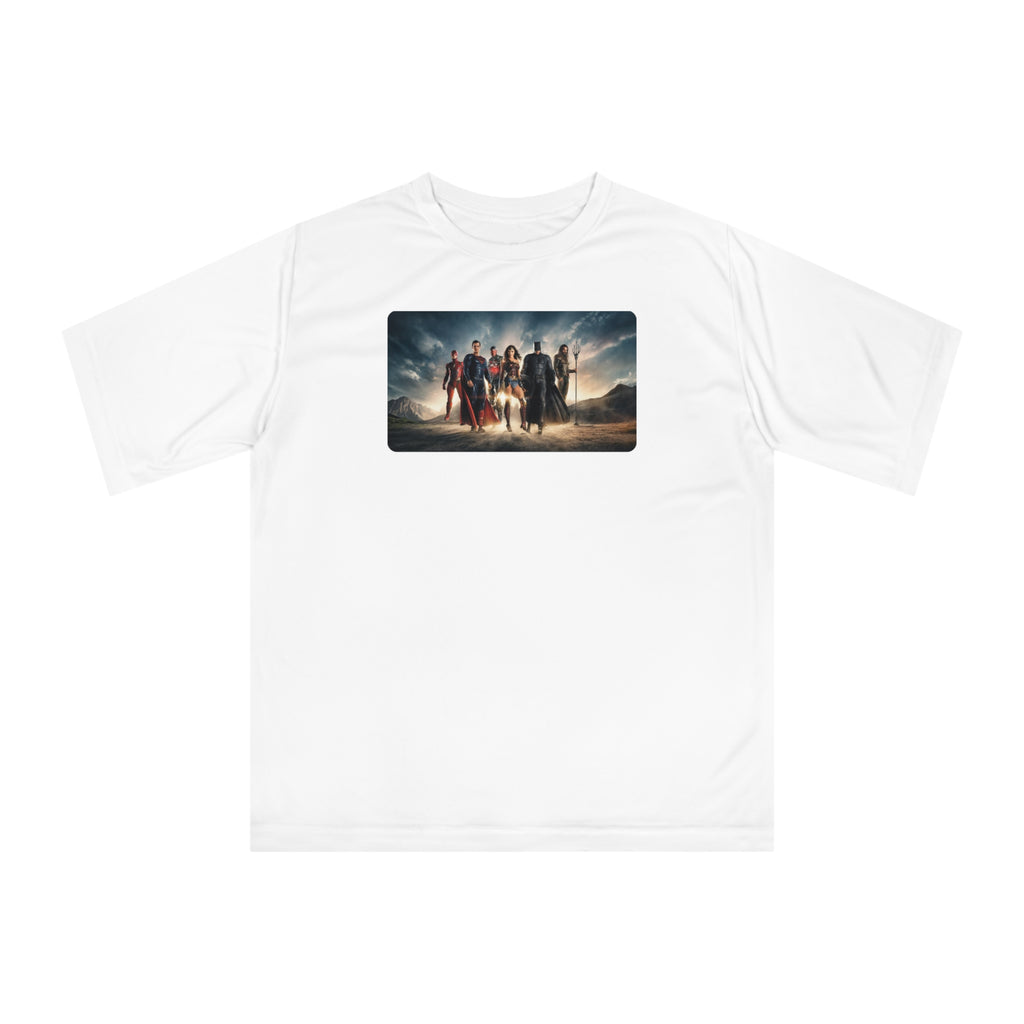 Justice League Graphic T-Shirt — Hero Team Movie Poster Design