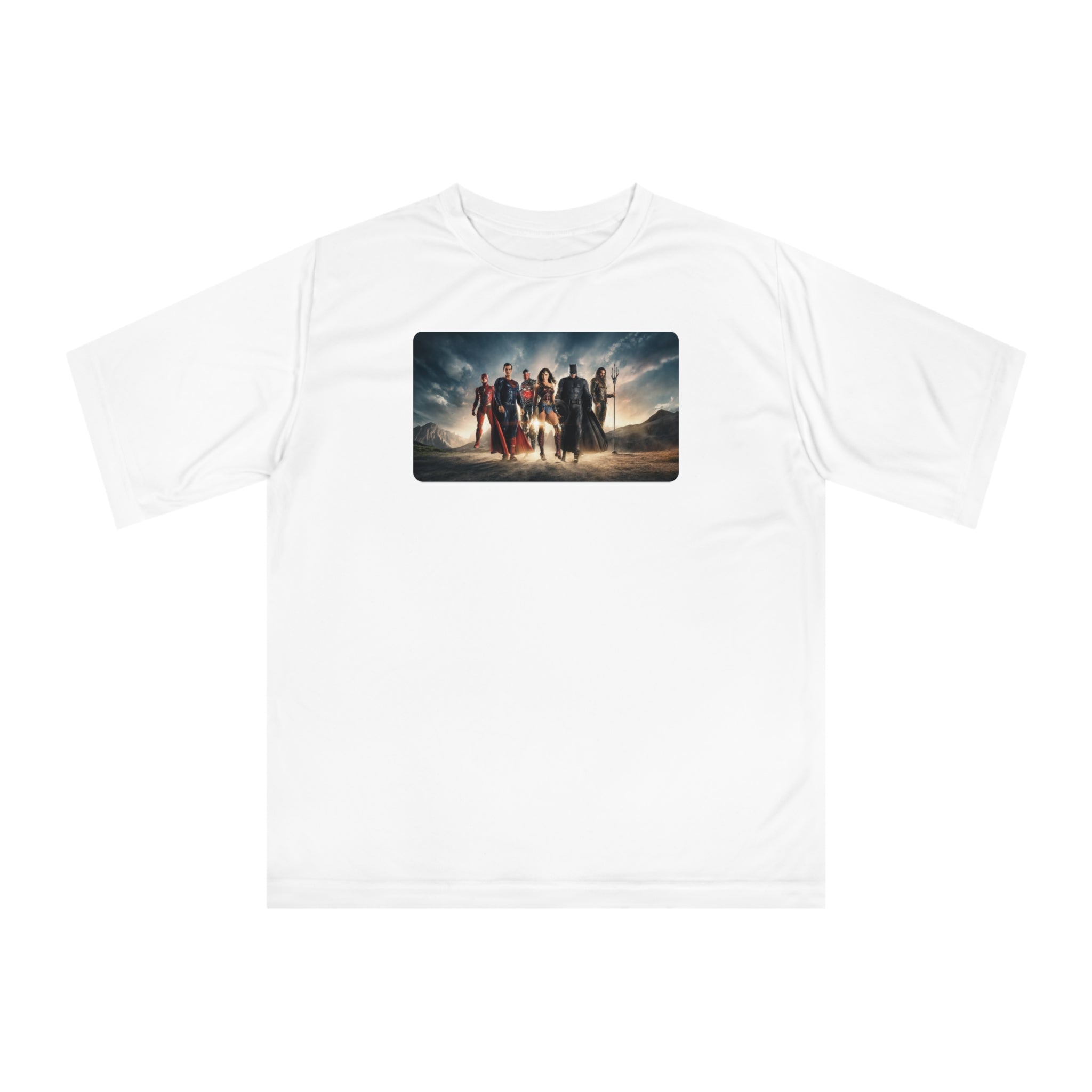 Justice League Graphic T-Shirt — Hero Team Movie Poster Design