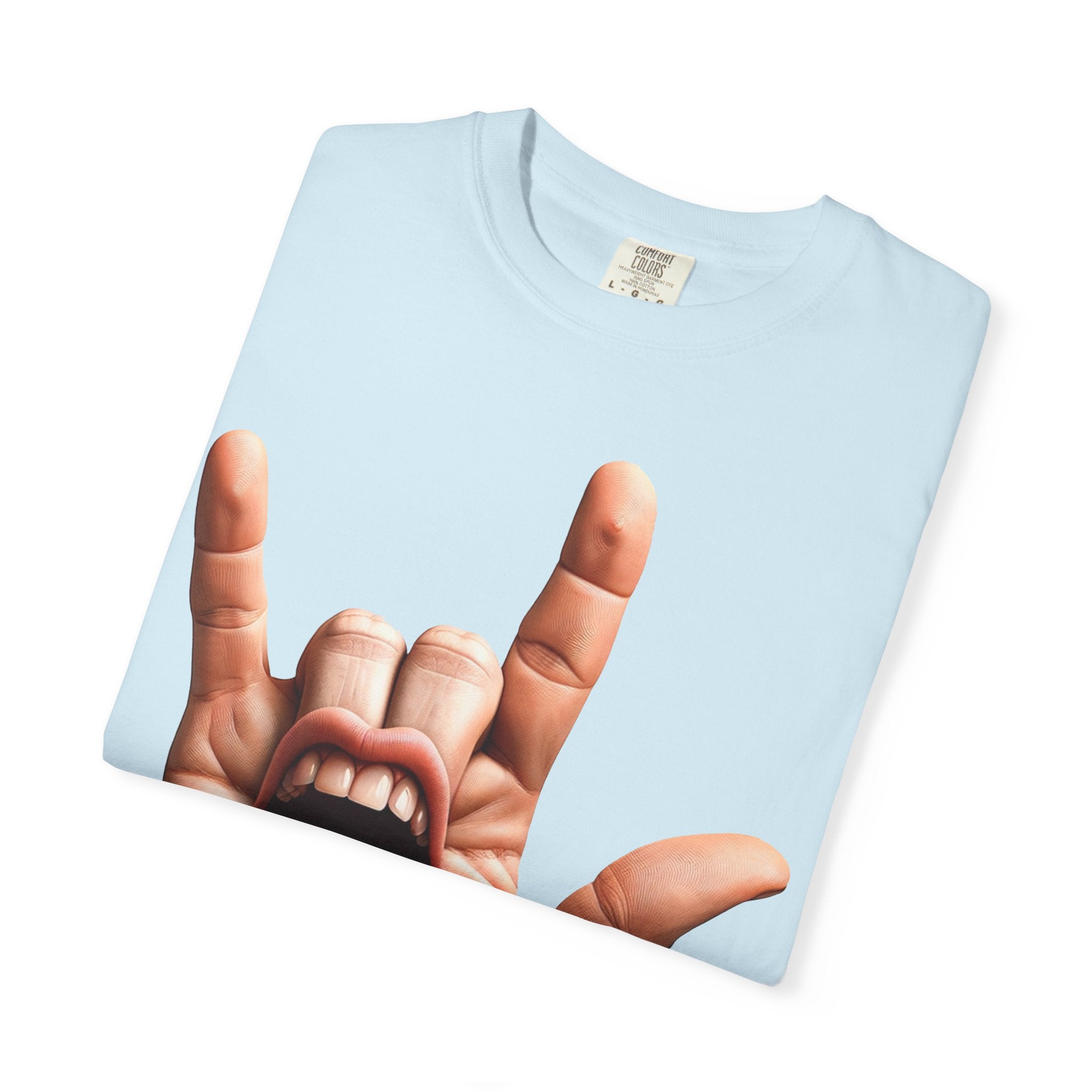 Graphic T-Shirt — Rock Hand Tongue Design