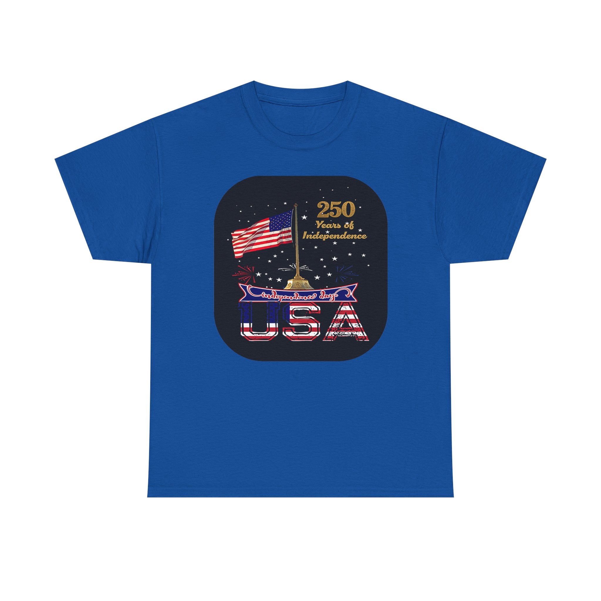 USA 250th Independence Graphic Tee — American Flag Bicentennial Celebration T-Shirt