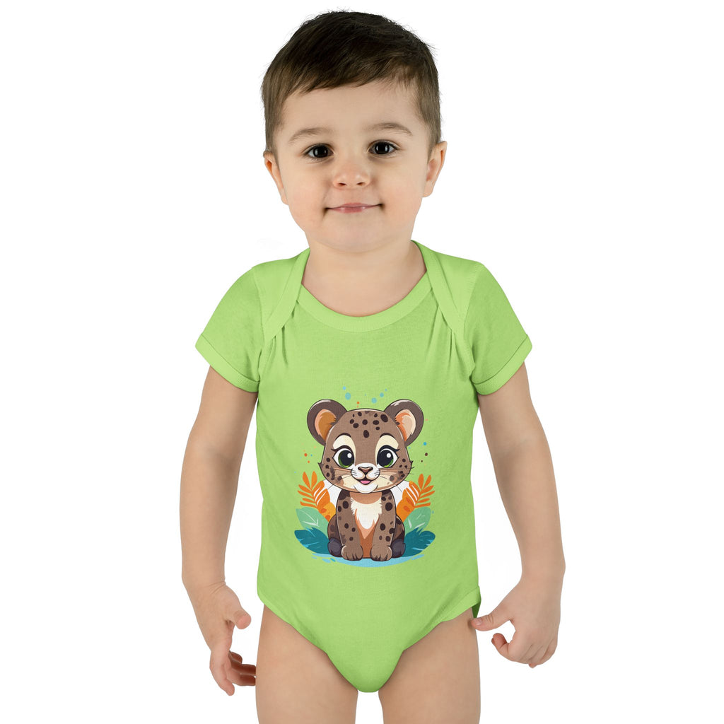 Cute Cheetah Baby Bodysuit — Adorable Infant Onesie with Safari Cat Design