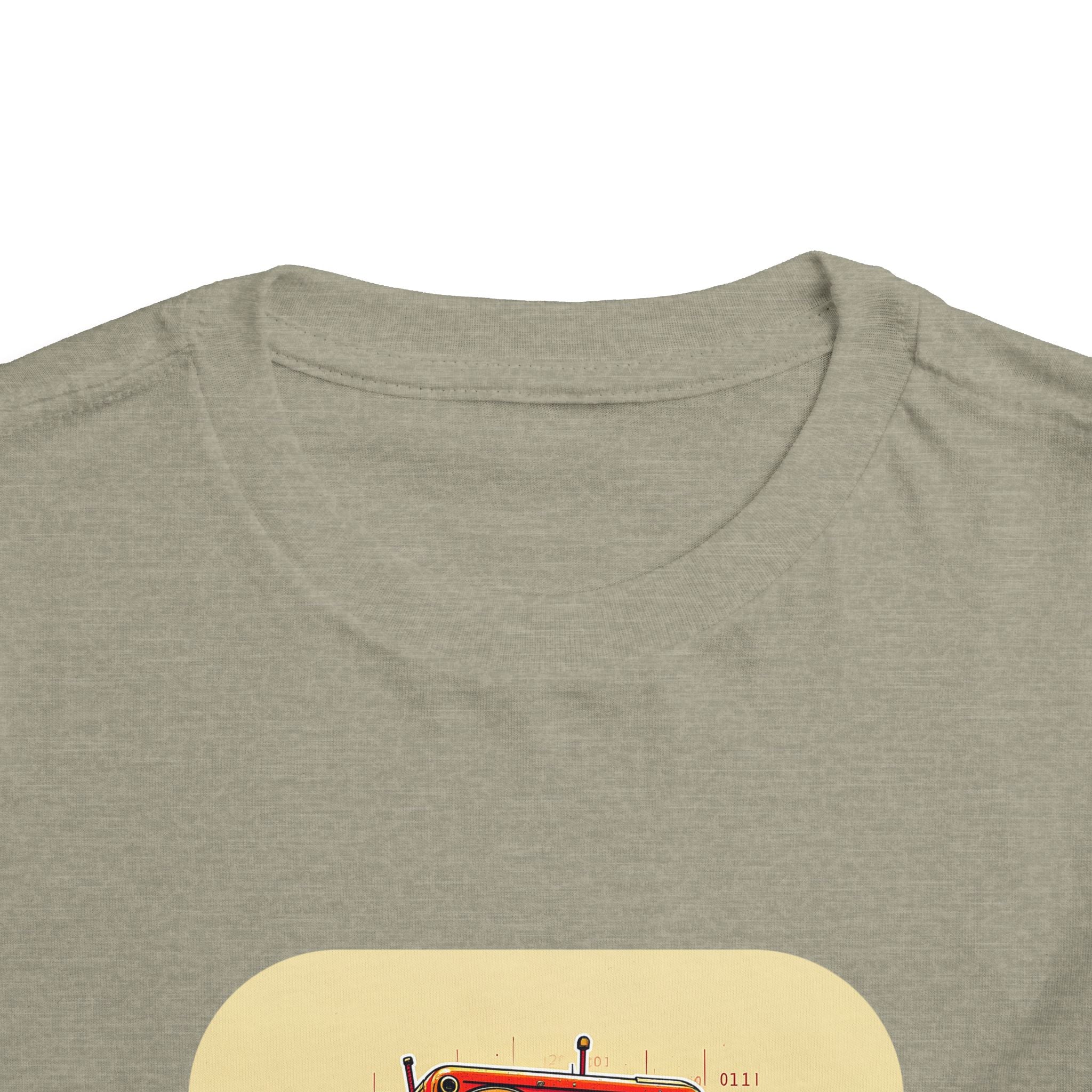 Retro Red Robot Toddler Tee — Cute Vintage Robot Graphic Shirt