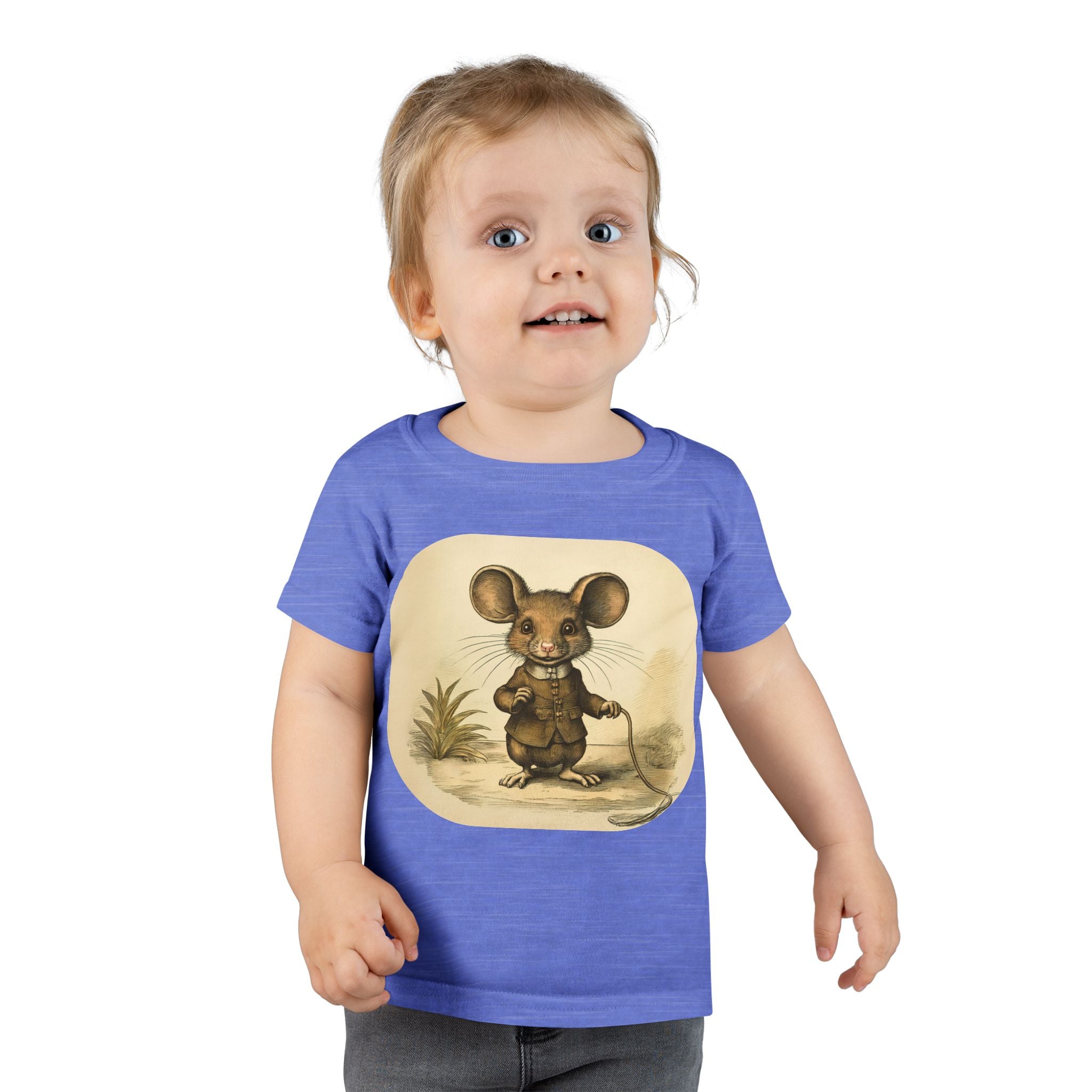 Vintage Mouse Toddler T-Shirt — Cute Retro Nursery Animal Tee