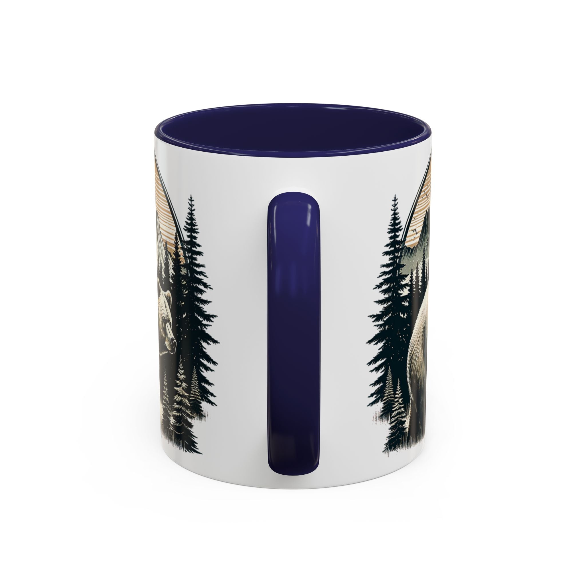 Bear Forest Coffee Mug — Mountain Wildlife Accent Mug (11/15oz)