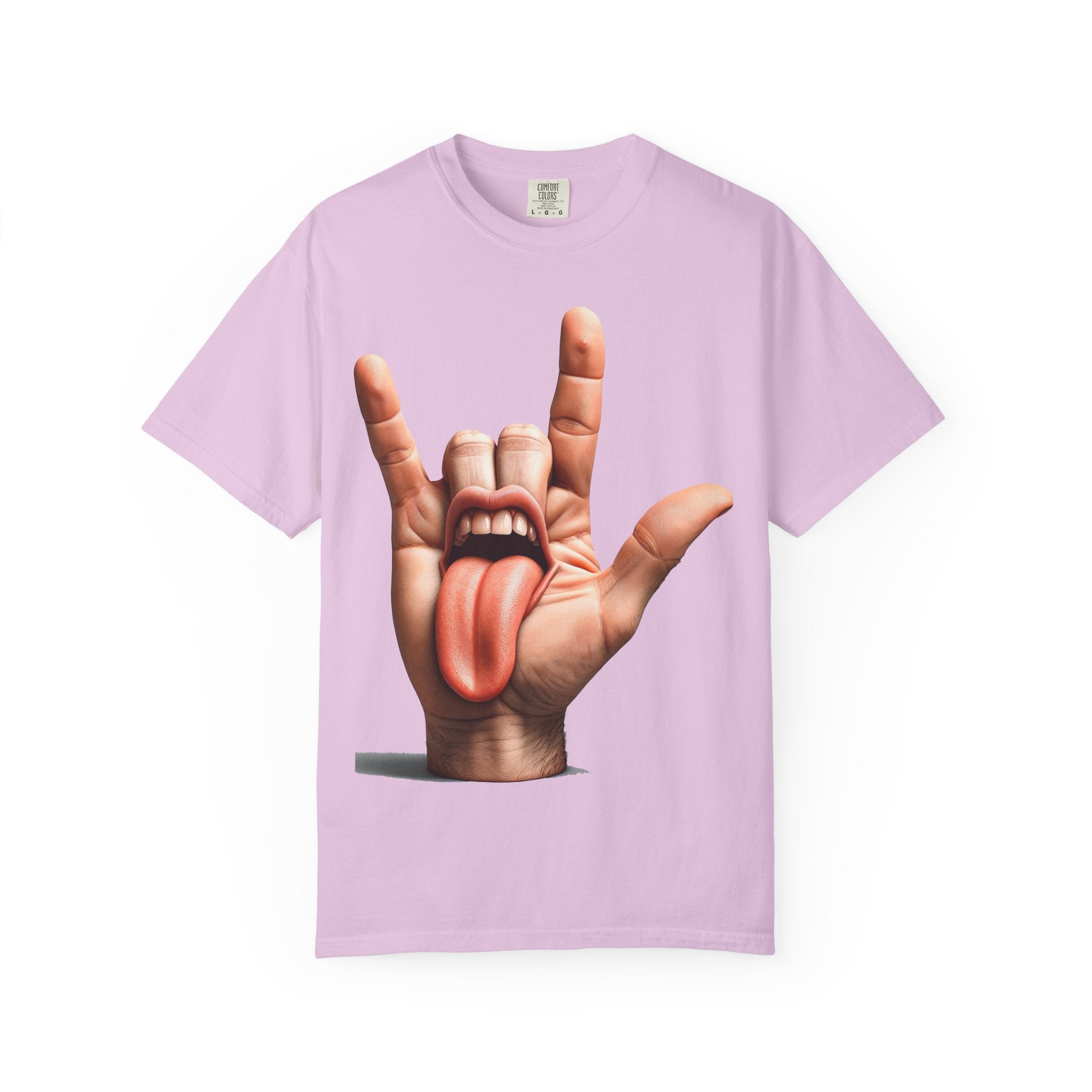 Graphic T-Shirt — Rock Hand Tongue Design