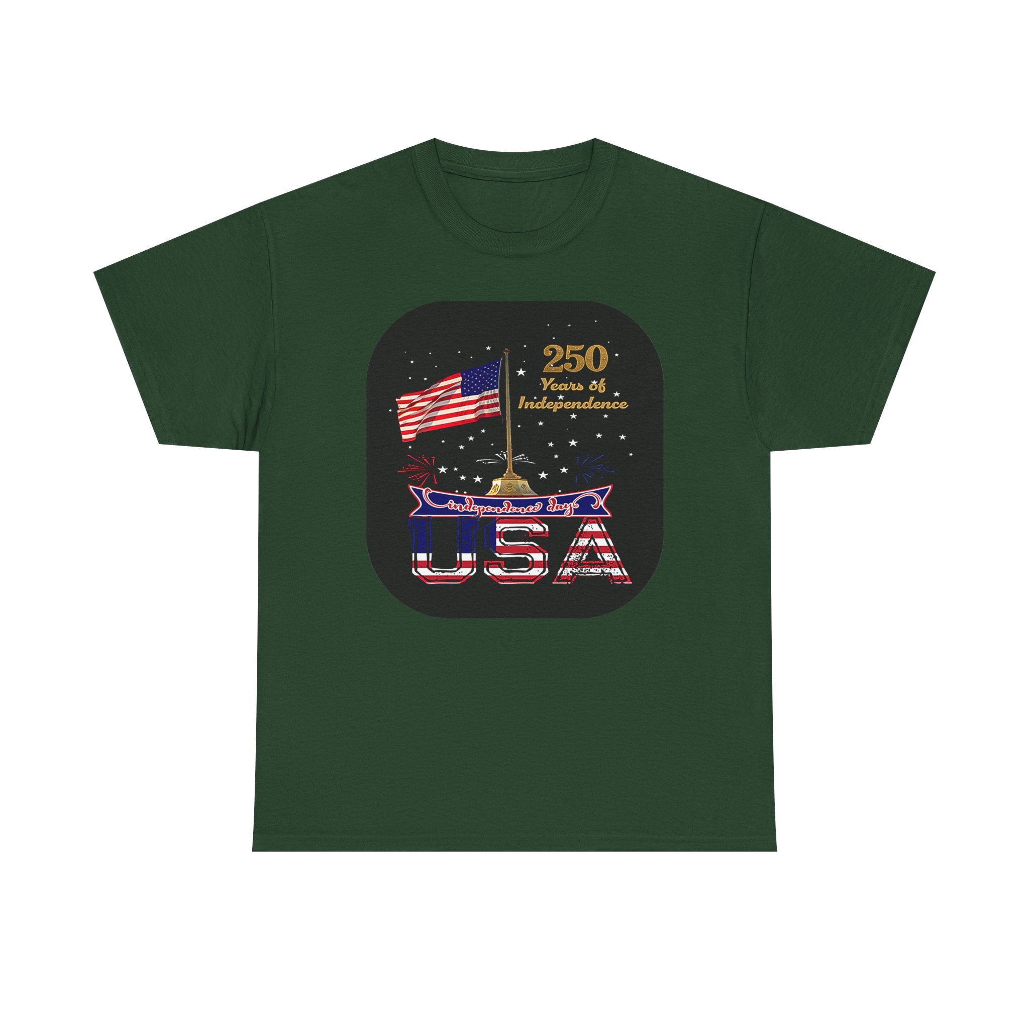 USA 250th Independence Graphic Tee — American Flag Bicentennial Celebration T-Shirt