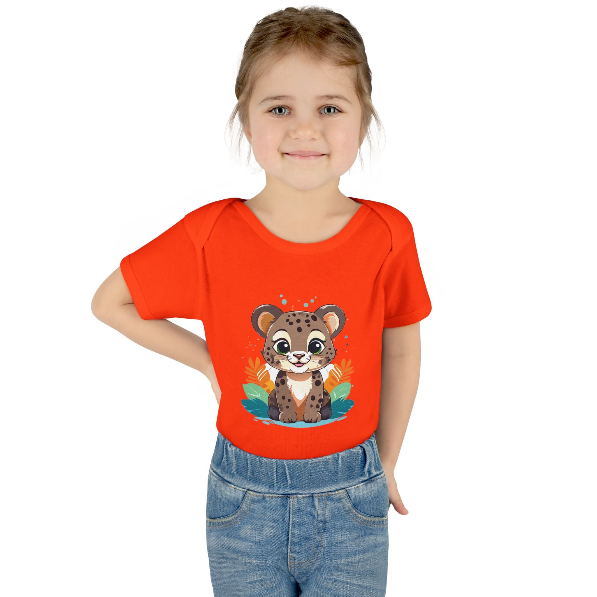 Cute Cheetah Baby Bodysuit — Adorable Infant Onesie with Safari Cat Design