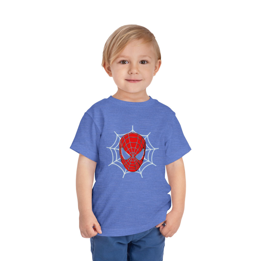 Spider Mask Toddler Tee — Cute Web Hero Graphic Shirt