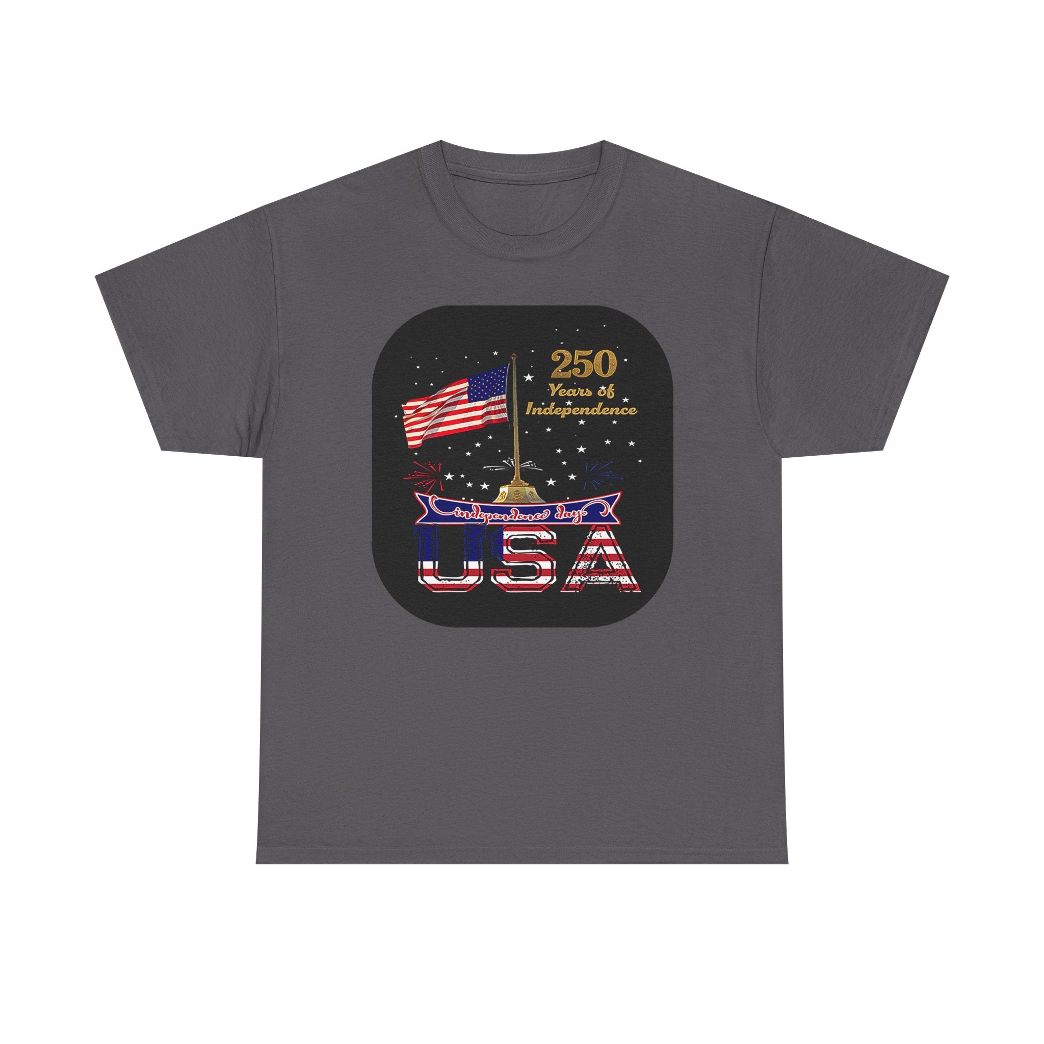 USA 250th Independence Graphic Tee — American Flag Bicentennial Celebration T-Shirt