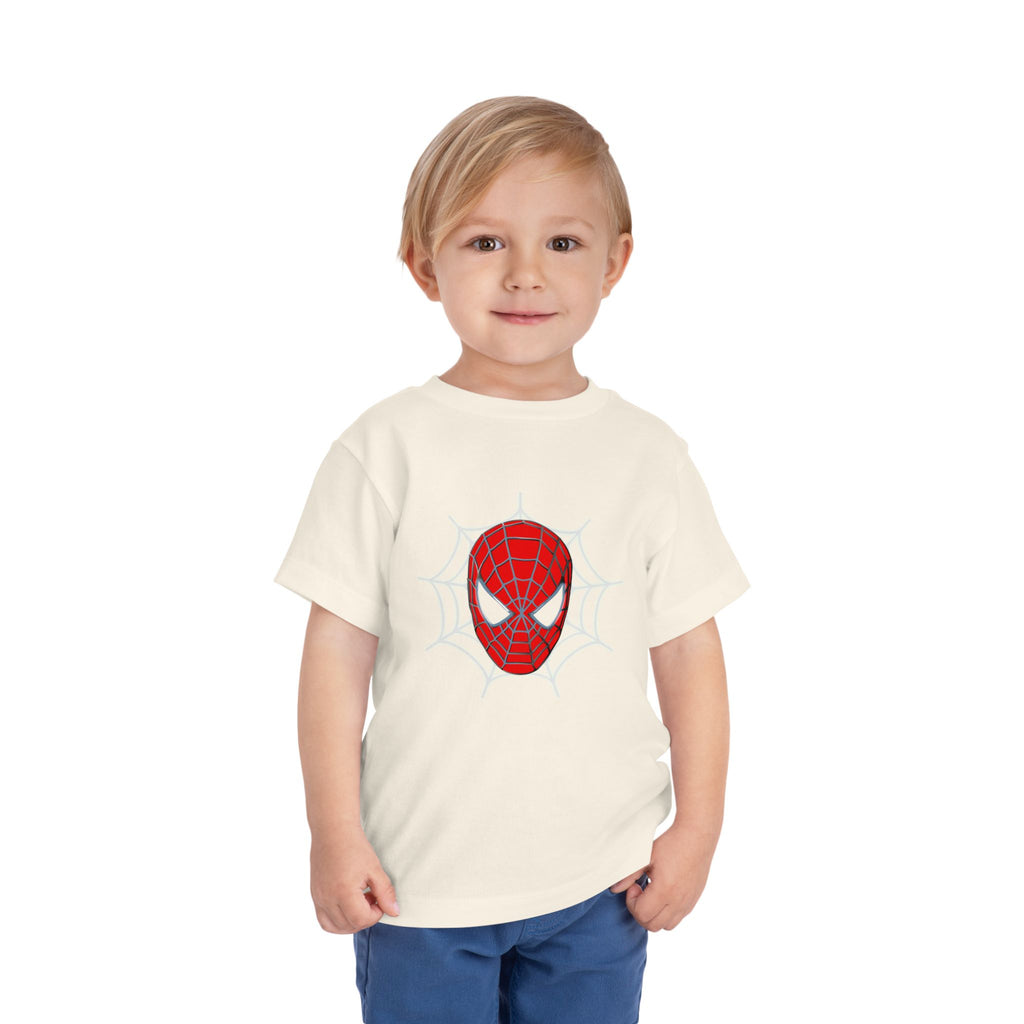 Spider Mask Toddler Tee — Cute Web Hero Graphic Shirt