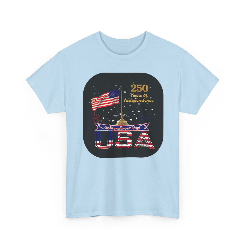 USA 250th Independence Graphic Tee — American Flag Bicentennial Celebration T-Shirt
