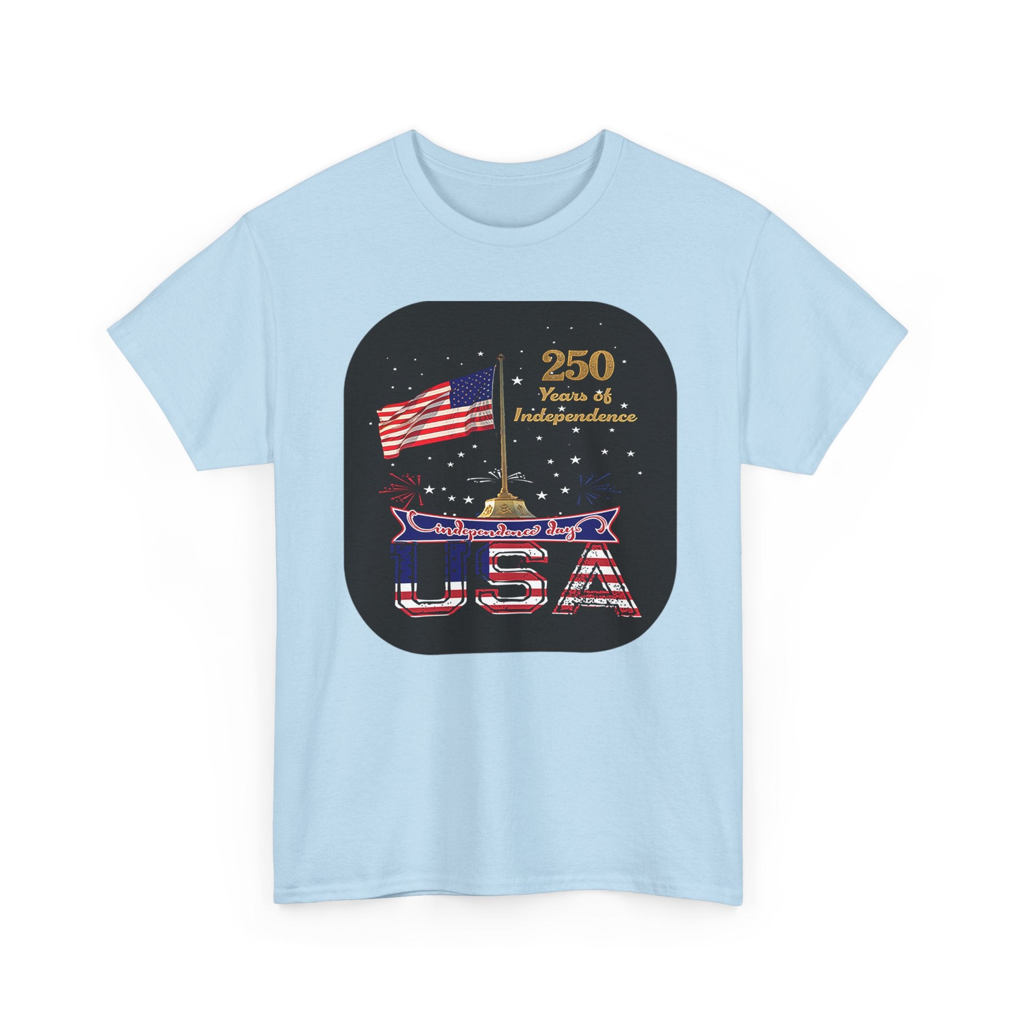 USA 250th Independence Graphic Tee — American Flag Bicentennial Celebration T-Shirt