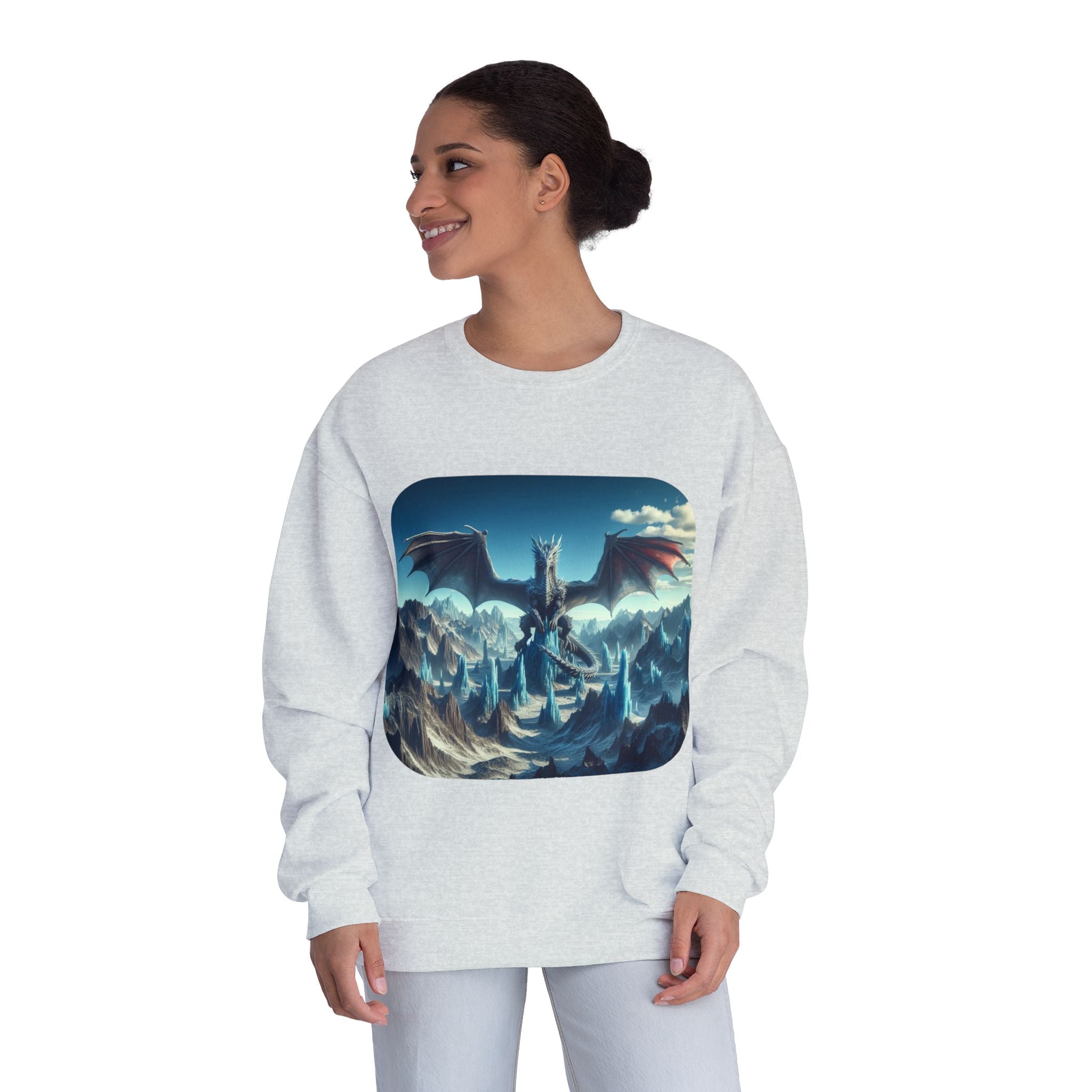 Dragon Graphic Crewneck Sweatshirt — Eye‑Catching Mythical Design