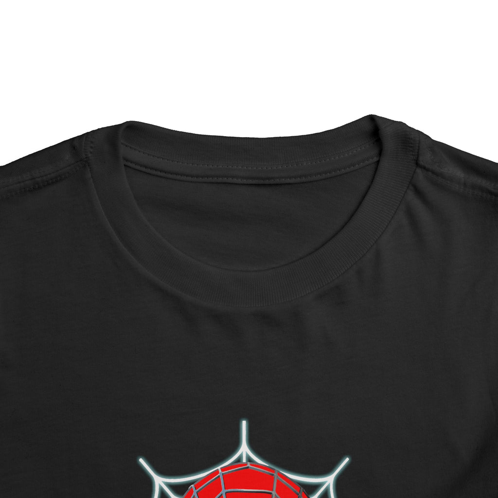 Spider Mask Toddler Tee — Cute Web Hero Graphic Shirt