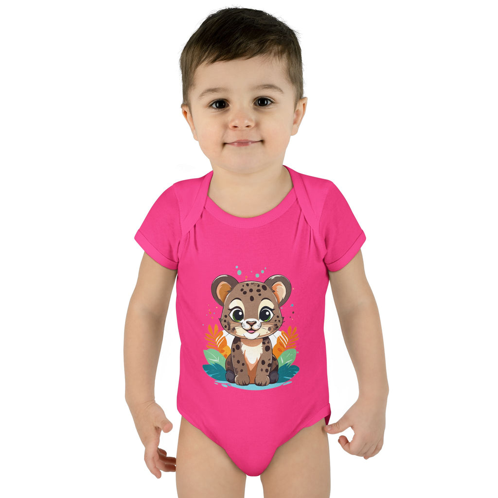 Cute Cheetah Baby Bodysuit — Adorable Infant Onesie with Safari Cat Design