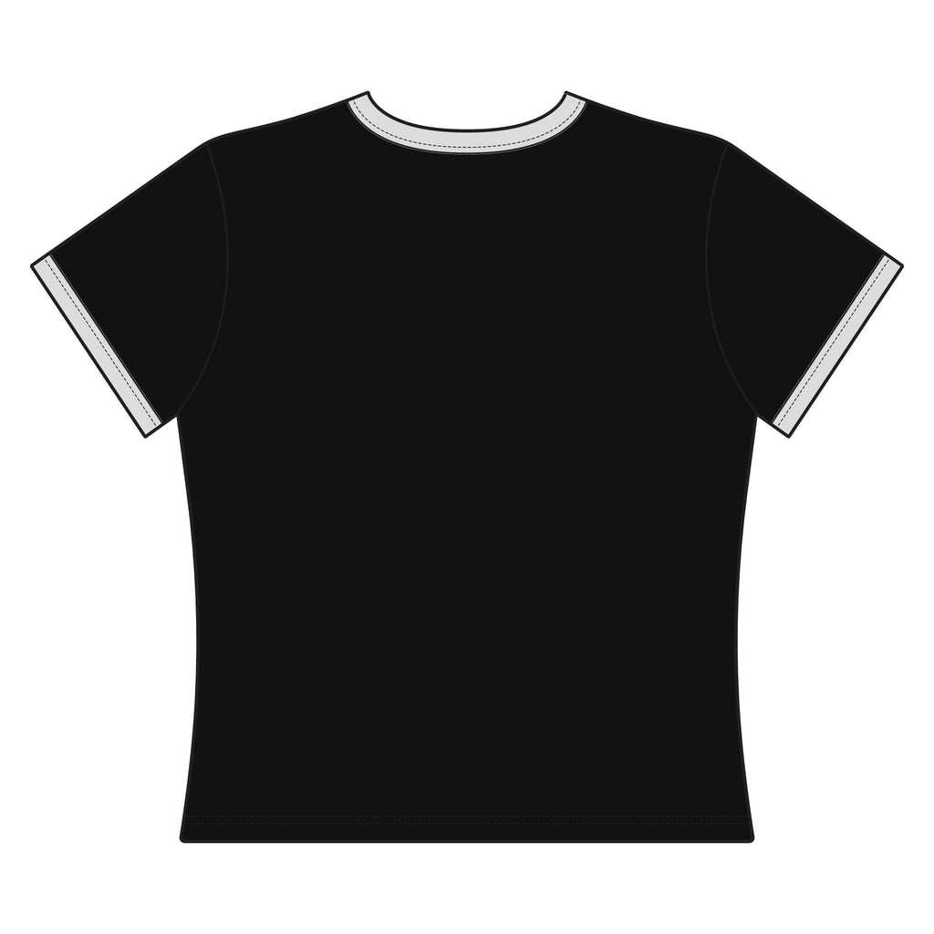Colorful Whimsical Cat Ringer Tee