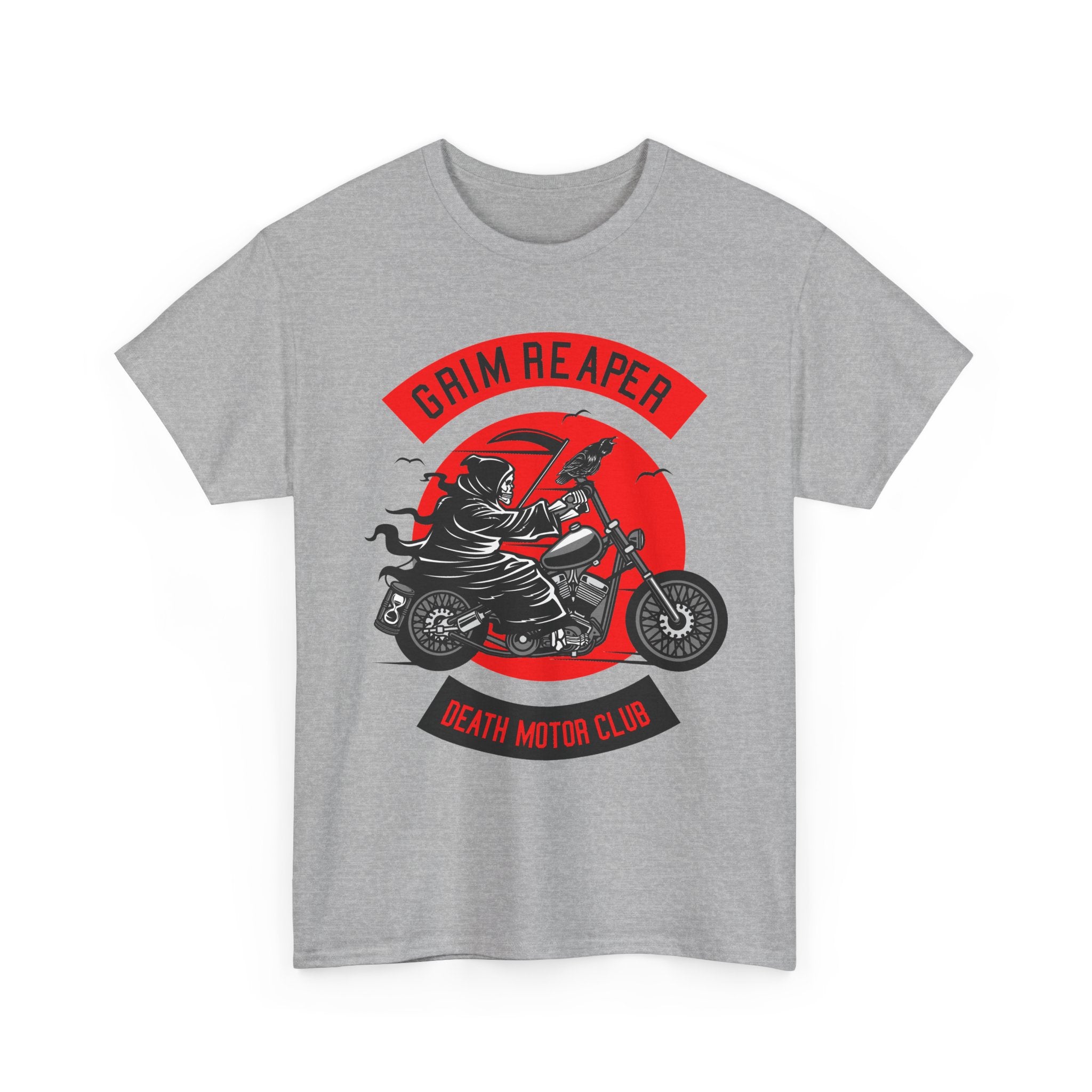 Grim Reaper Motor Club Tee — Biker Skull Motorcycle T‑Shirt