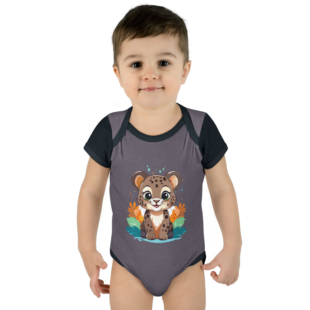 Cute Cheetah Baby Bodysuit — Adorable Infant Onesie with Safari Cat Design