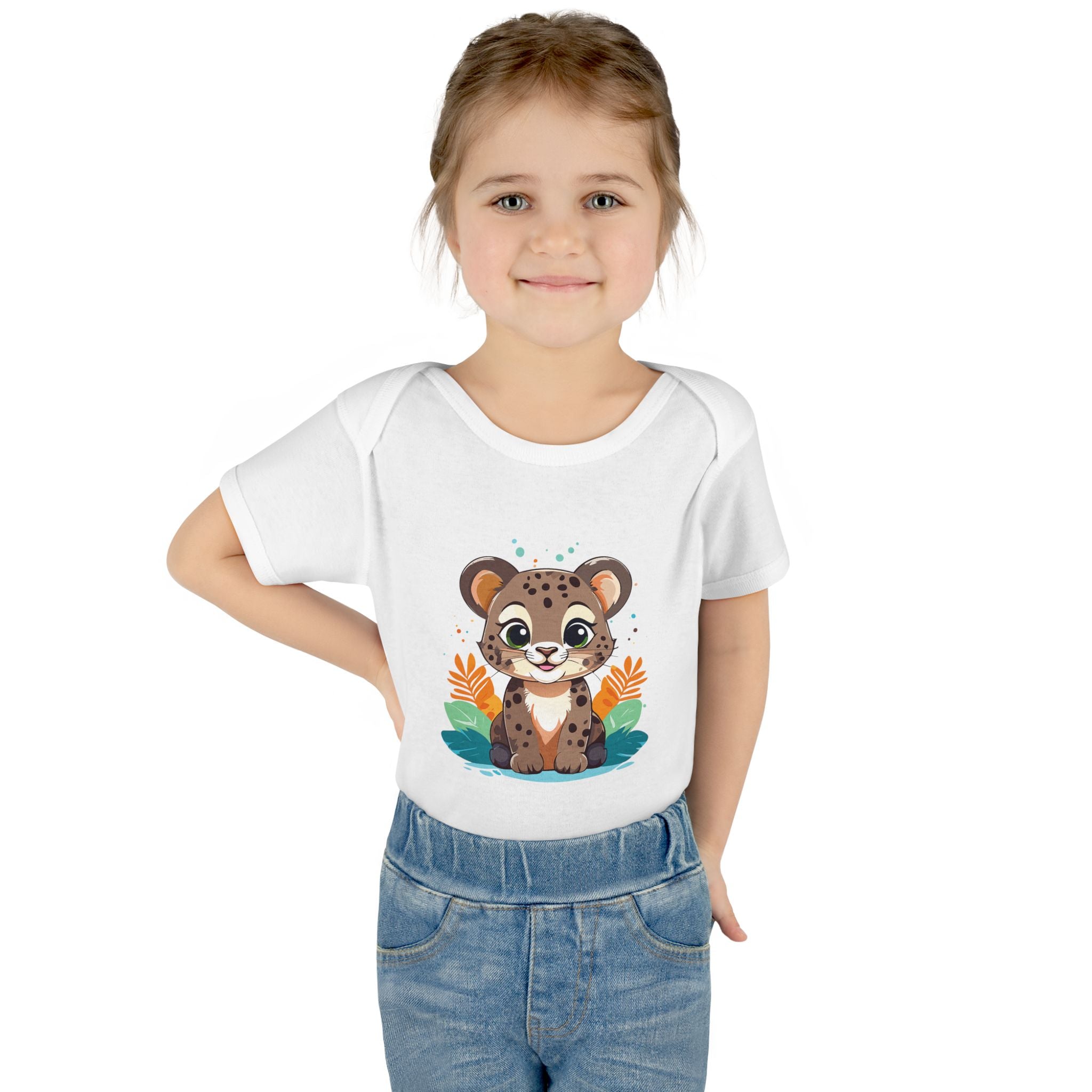 Cute Cheetah Baby Bodysuit — Adorable Infant Onesie with Safari Cat Design