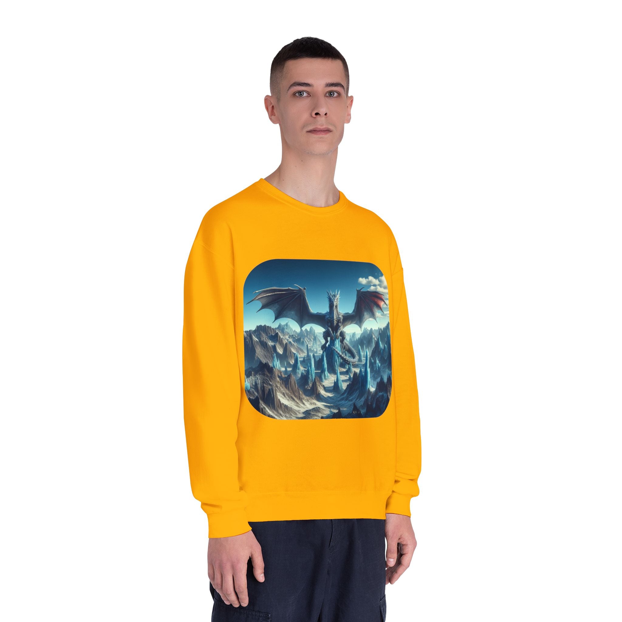 Dragon Graphic Crewneck Sweatshirt — Eye‑Catching Mythical Design