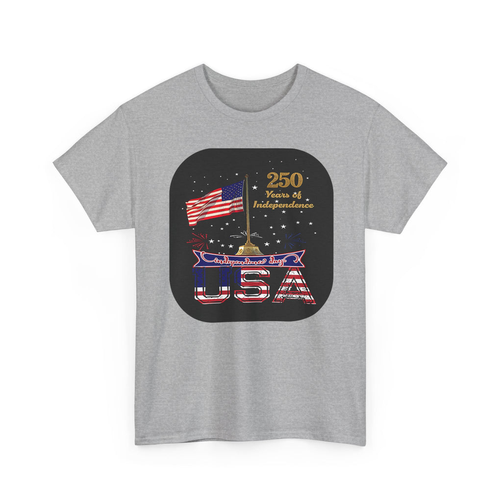 USA 250th Independence Graphic Tee — American Flag Bicentennial Celebration T-Shirt