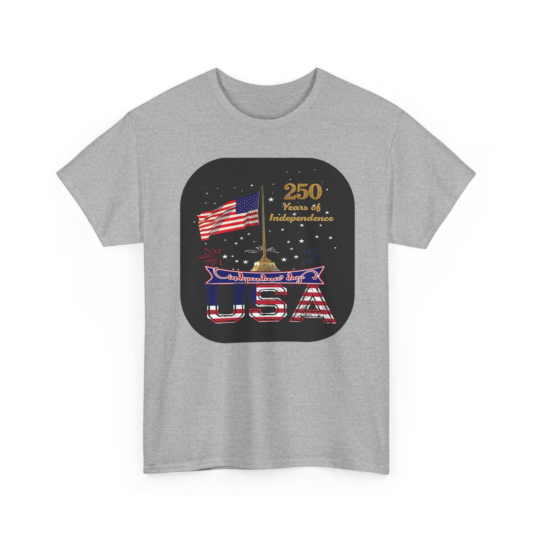 USA 250th Independence Graphic Tee — American Flag Bicentennial Celebration T-Shirt