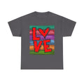 Love Heart Graphic Tee — Colorful Pop Art Valentine's T-Shirt
