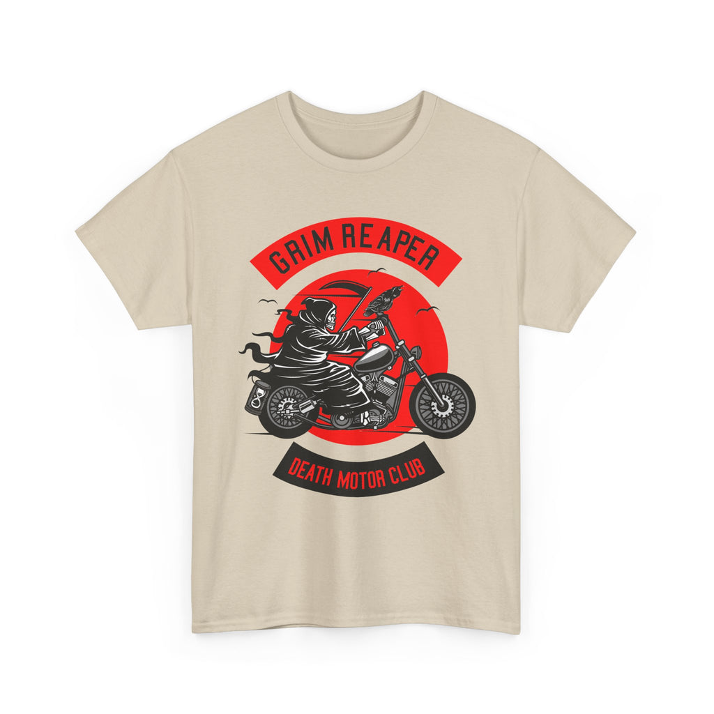 Grim Reaper Motor Club Tee — Biker Skull Motorcycle T‑Shirt