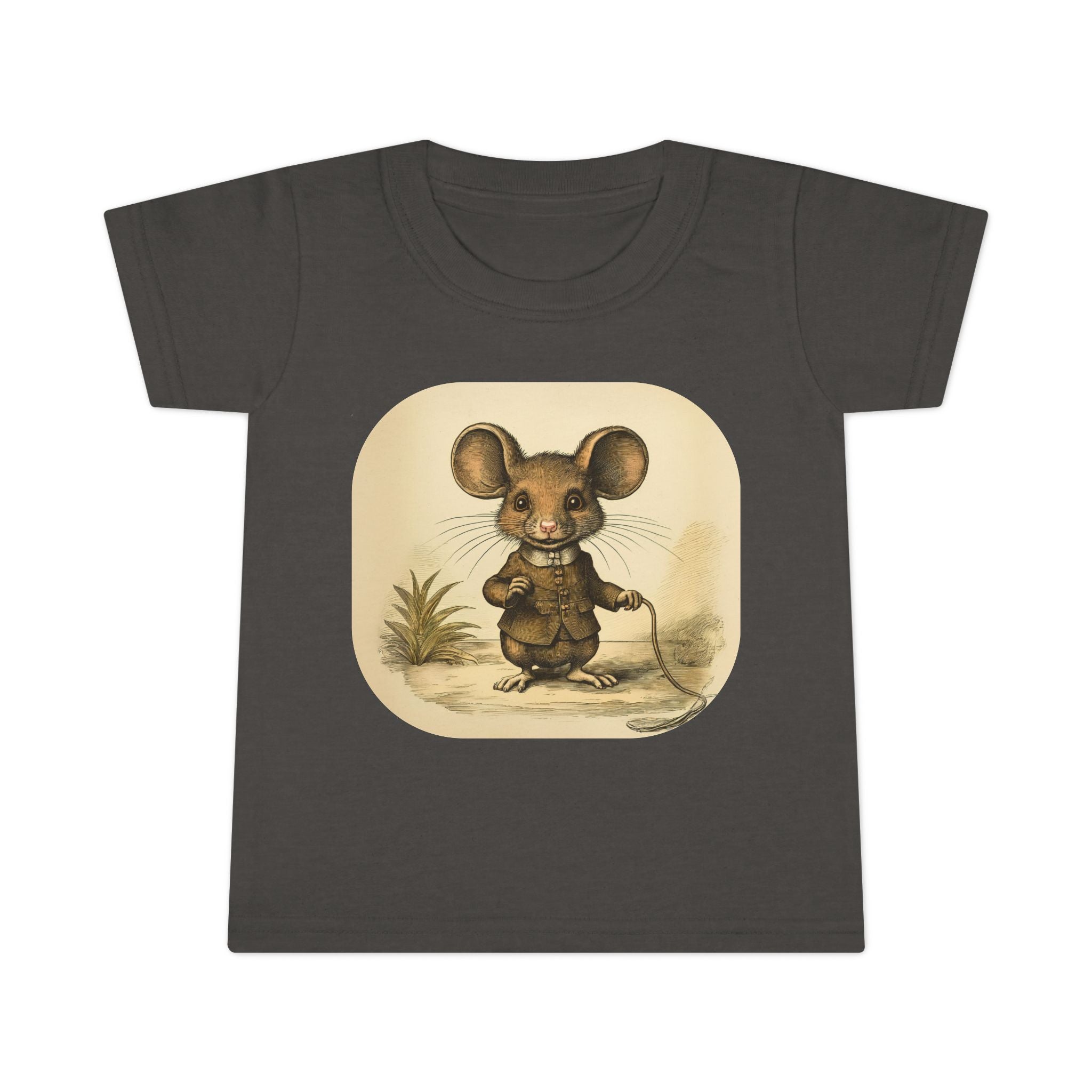 Vintage Mouse Toddler T-Shirt — Cute Retro Nursery Animal Tee