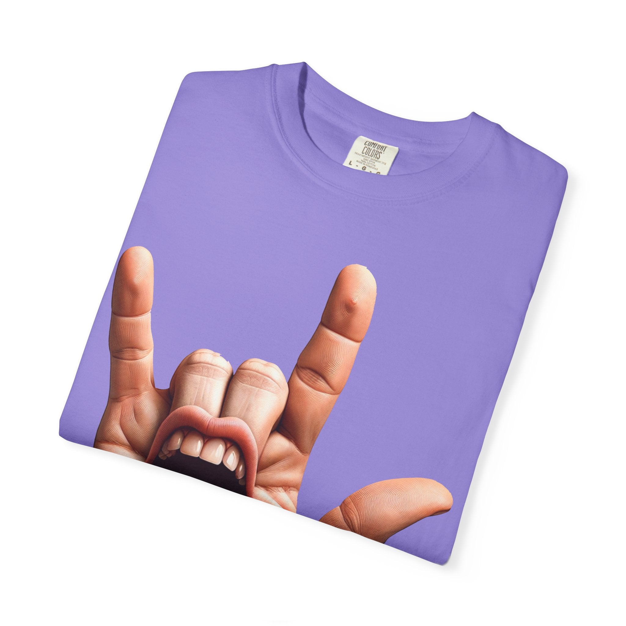 Graphic T-Shirt — Rock Hand Tongue Design