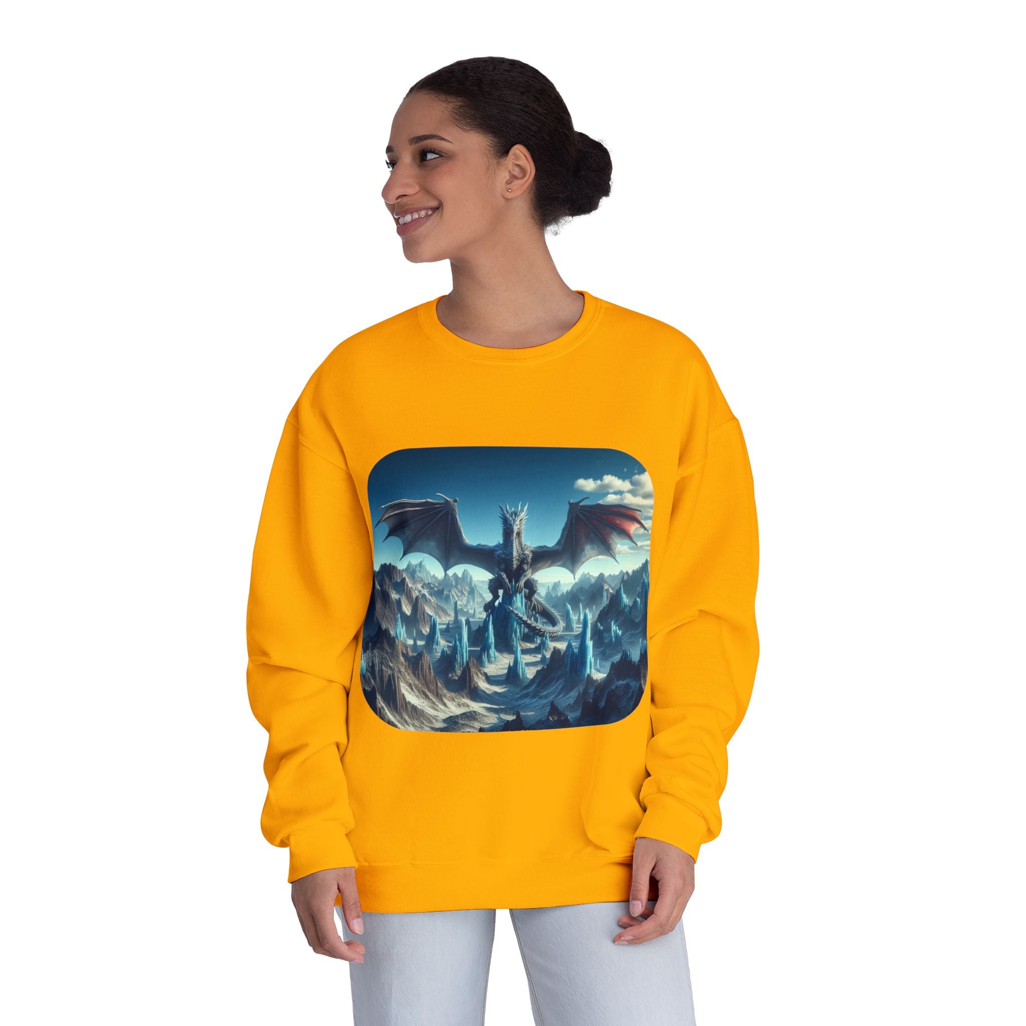 Dragon Graphic Crewneck Sweatshirt — Eye‑Catching Mythical Design