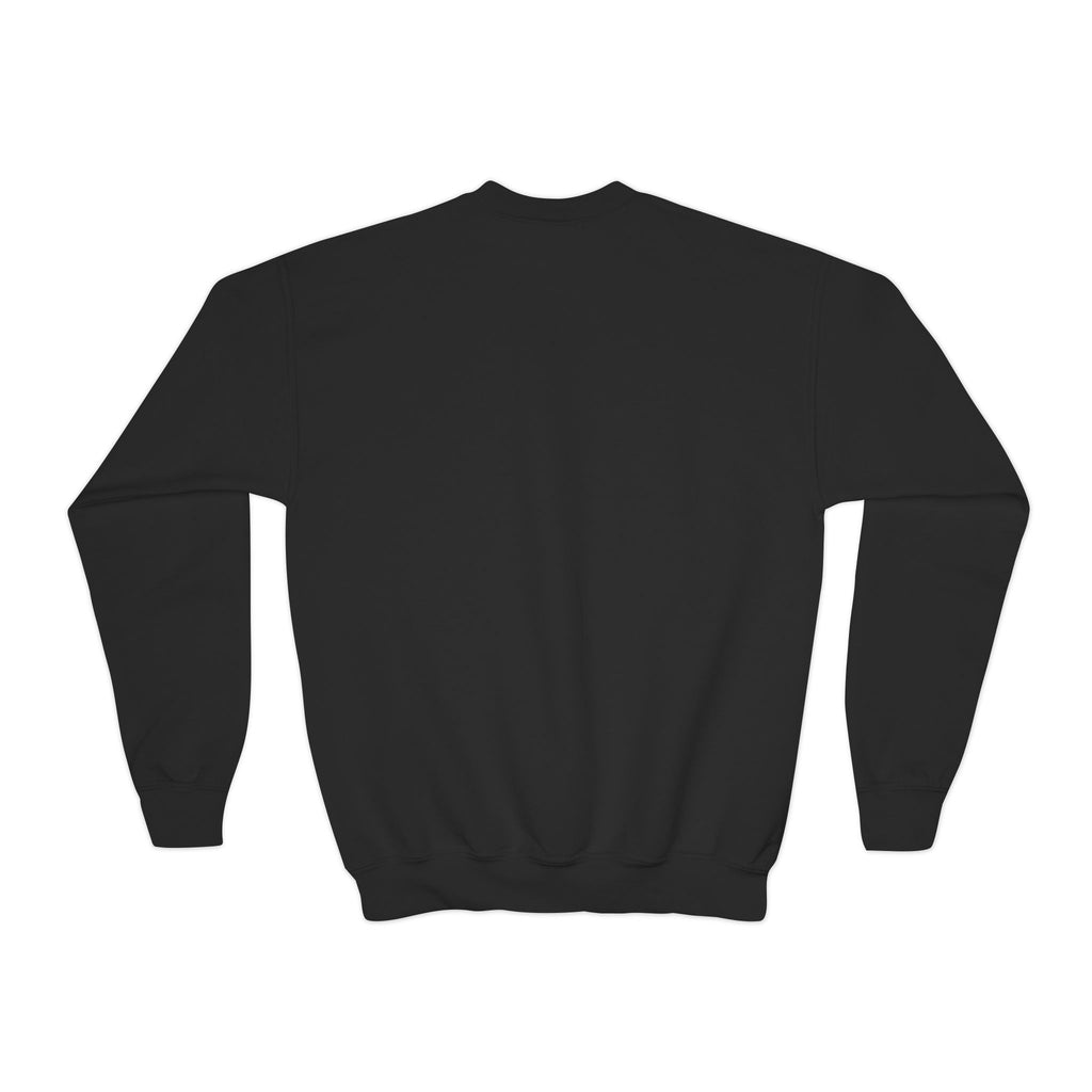 Youth Crewneck Sweatshirt — Neon Mushroom Fantasy Graphic