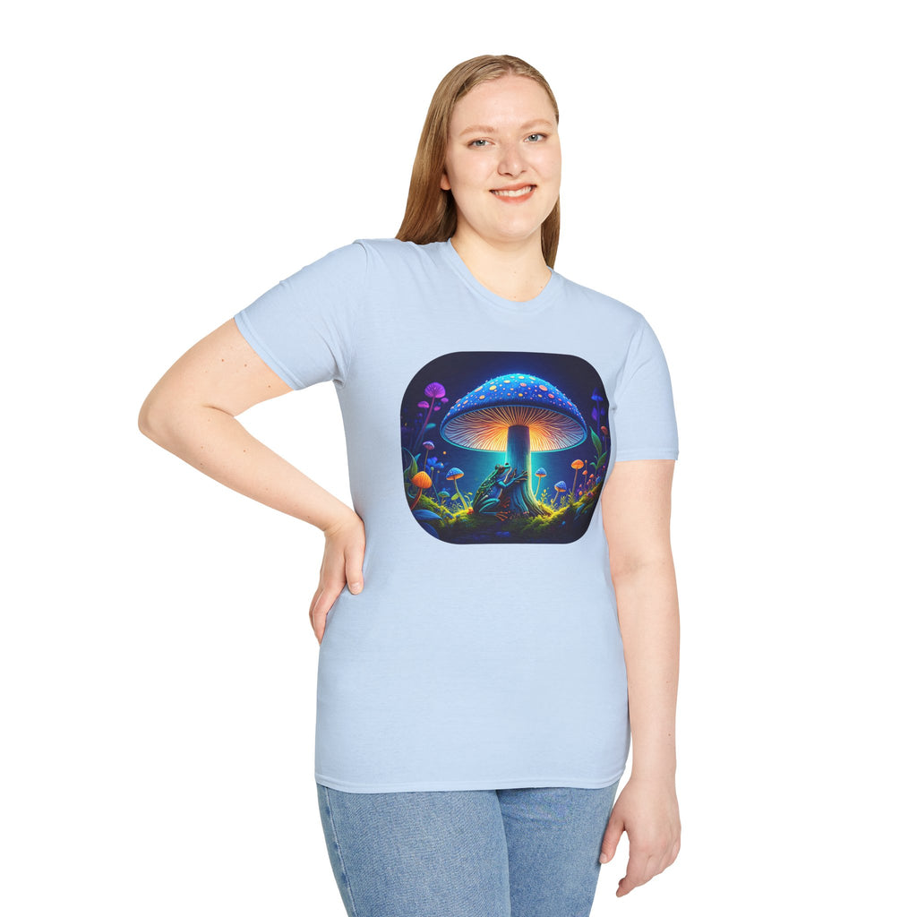 Psychedelic Mushroom Nightscape T-Shirt